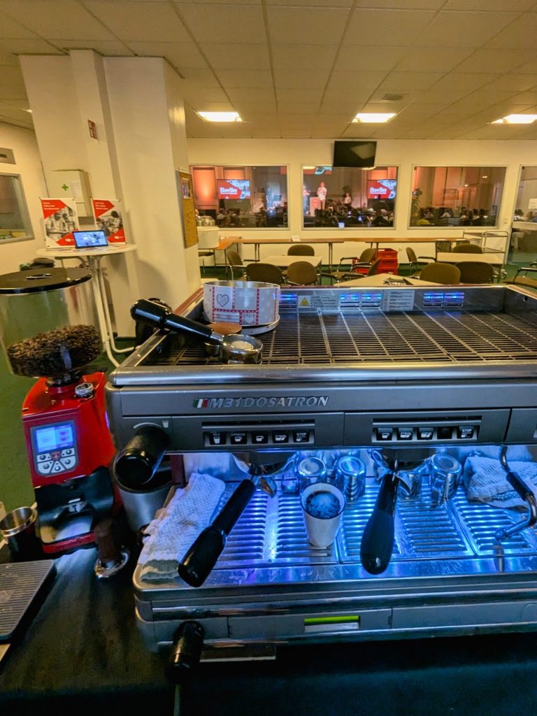 Kaffeestand auf Veranstaltung